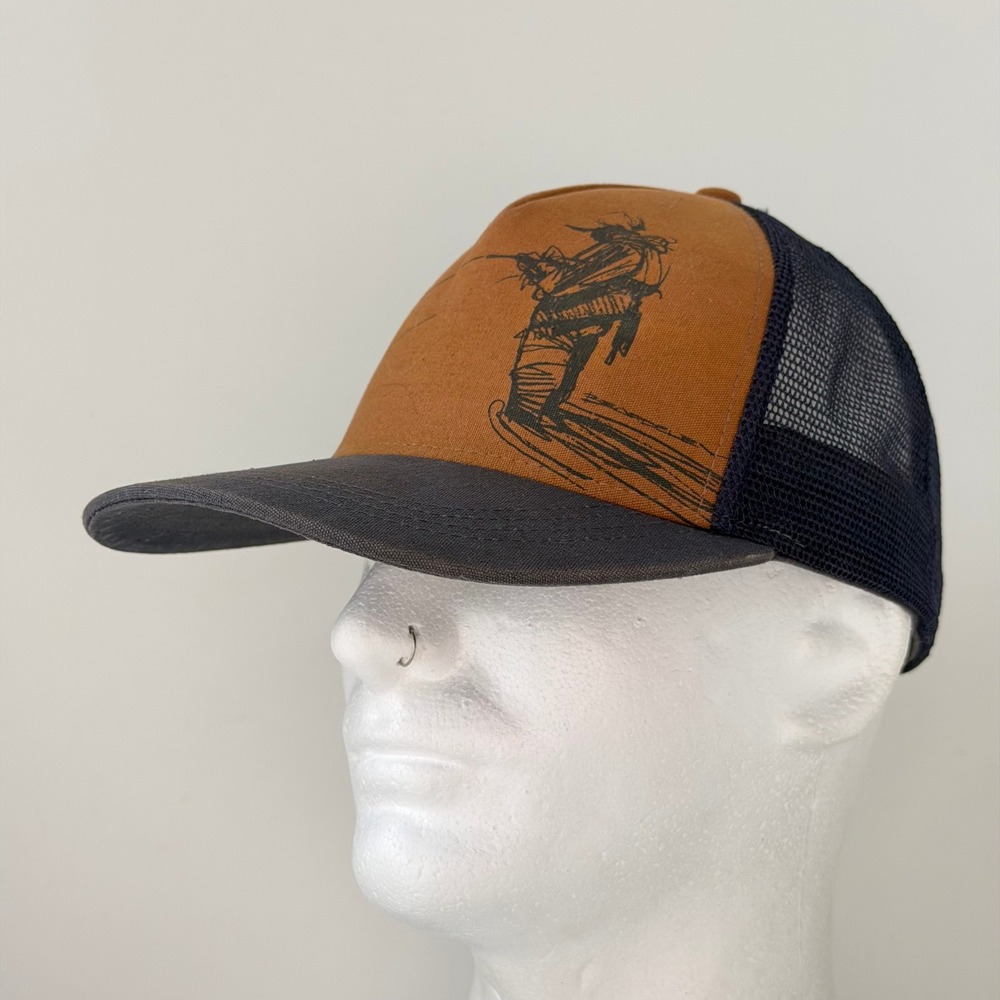 Fishpond Fly Fishing Trucker Hat Mesh Snapback Cap Graphic Cotton/Nylon